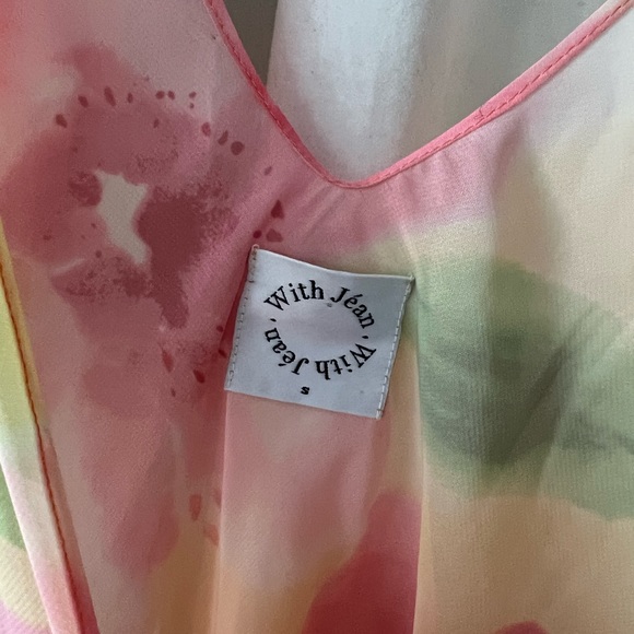 WITH JEAN Lani Sheer Floral Dress S - Picture 5 of 6